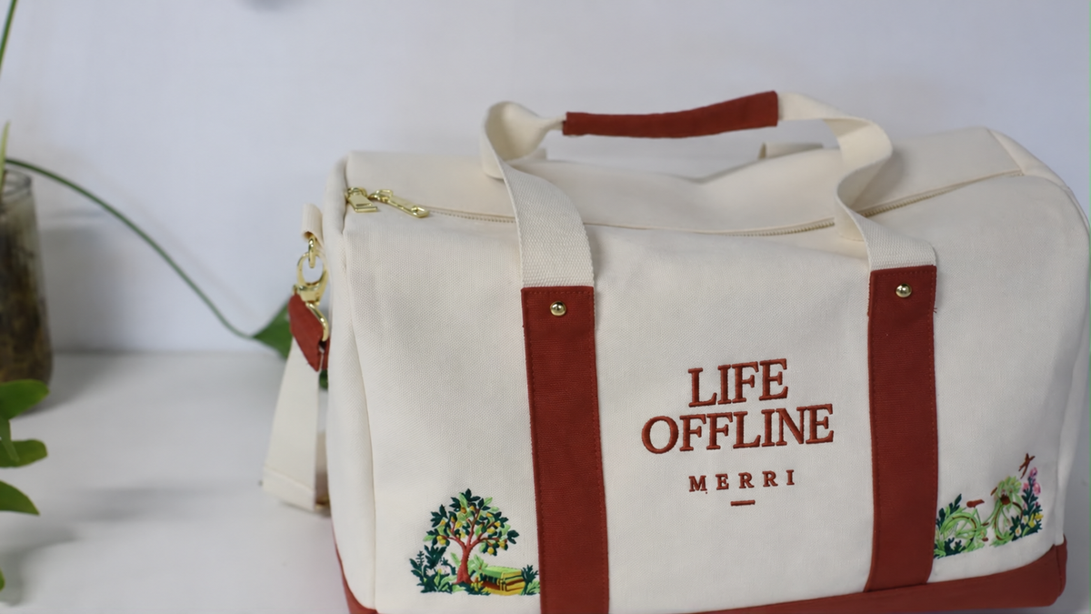The Go Bag — Embroidered Canvas Weekender