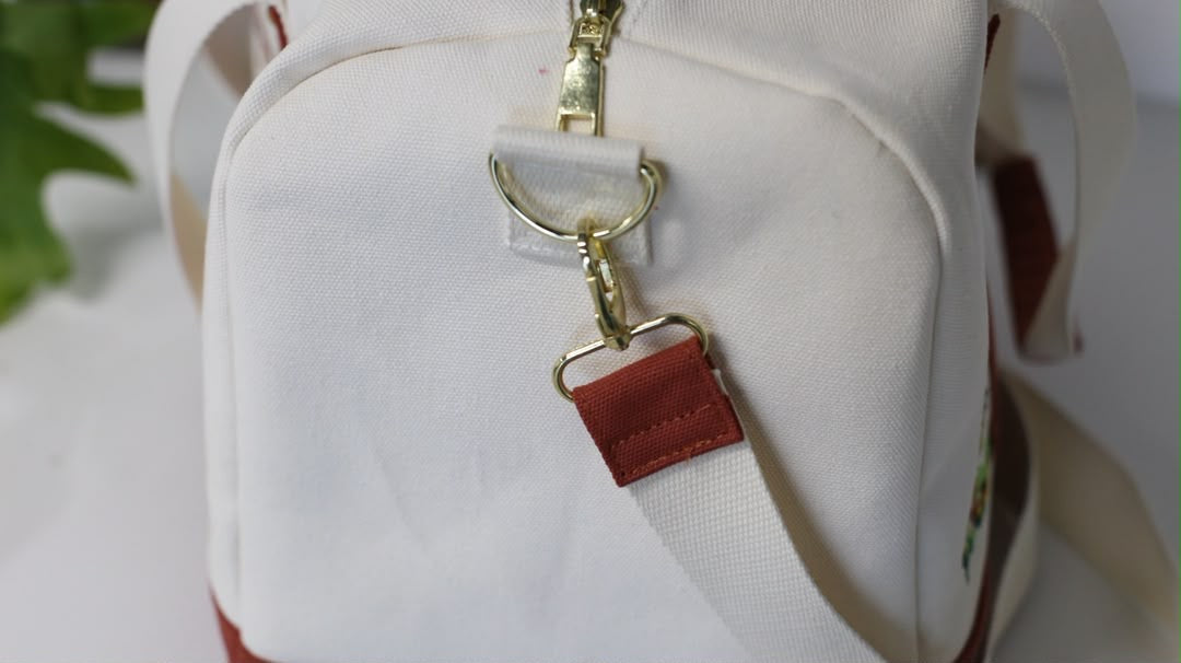 The Go Bag — Embroidered Canvas Weekender