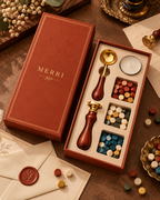 Sealing wax beads in terracotta, cream, olive, teal and gold