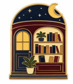 MERRI Moonlit Bookshop Enamel Pin, photo 3