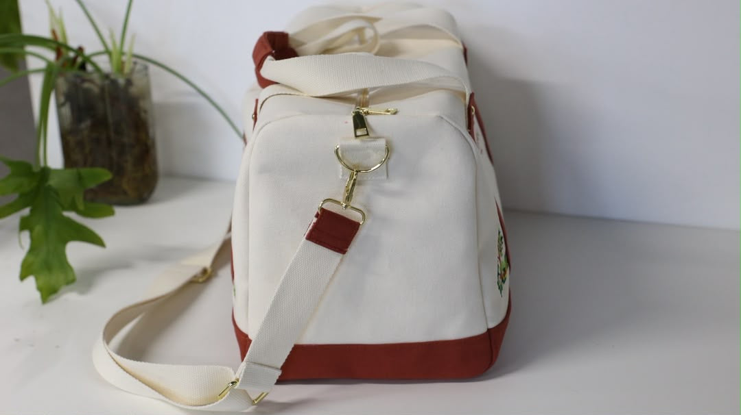 The Go Bag — Embroidered Canvas Weekender